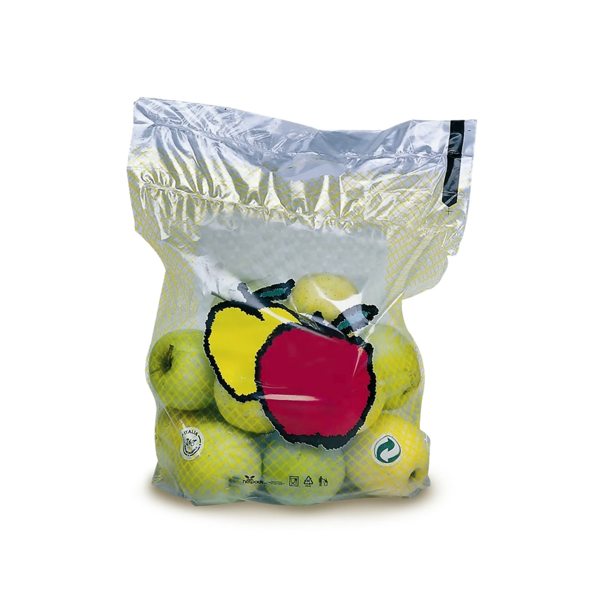 Flowpack iepakojums ar augļiem