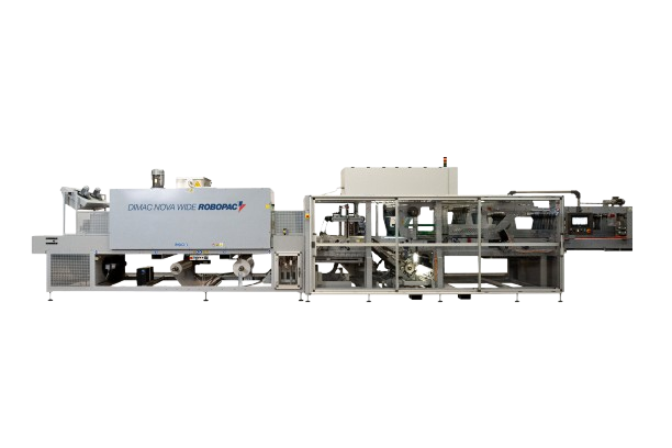 Robopac Dimac Nova automātiskā termosarukuma iepakošanas līnija